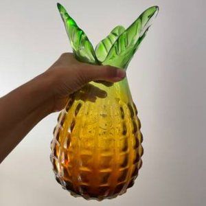 Funky Rare Handmade Gladd Pineapple Vase
